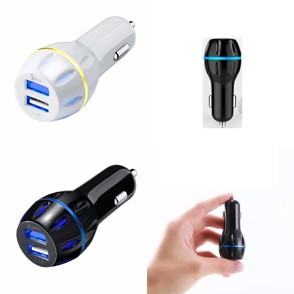 Dual Qc30 Usb Fast Car Charger Qualcomm Quick Charge 30 For Iphone Gps Samsung