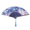 Art Craft Chinese Style Hand Held Flower Fan Dance Hand Held Silk Fan Folding Fan Photo Prop Tool