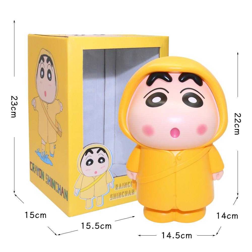 Style Unique Cartoon Raincoat Piggy Bank Featuring Xinxin Heart Design Gesture