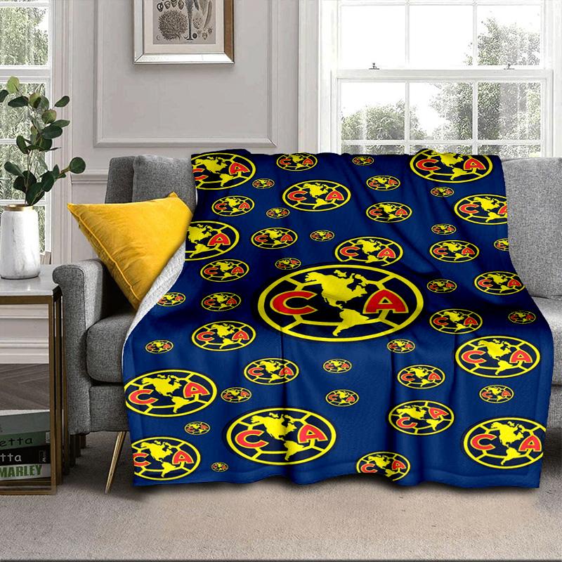 Club America Emblem Portable Blanket/Soft Blanket Bedding Blanket Suitable for Travel Camping Living Rooms Offices Sofas Fan Gifts
