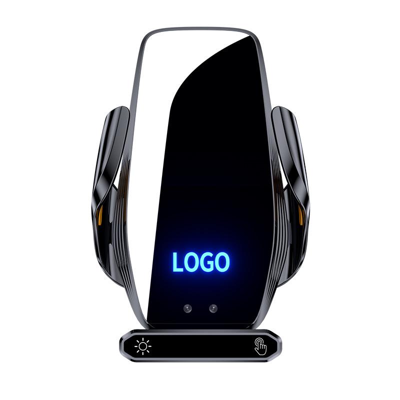 Luminous Car Model-Specific Wireless Charger & Phone Holder with Infrared Sensing Logo + J-shaped Clip