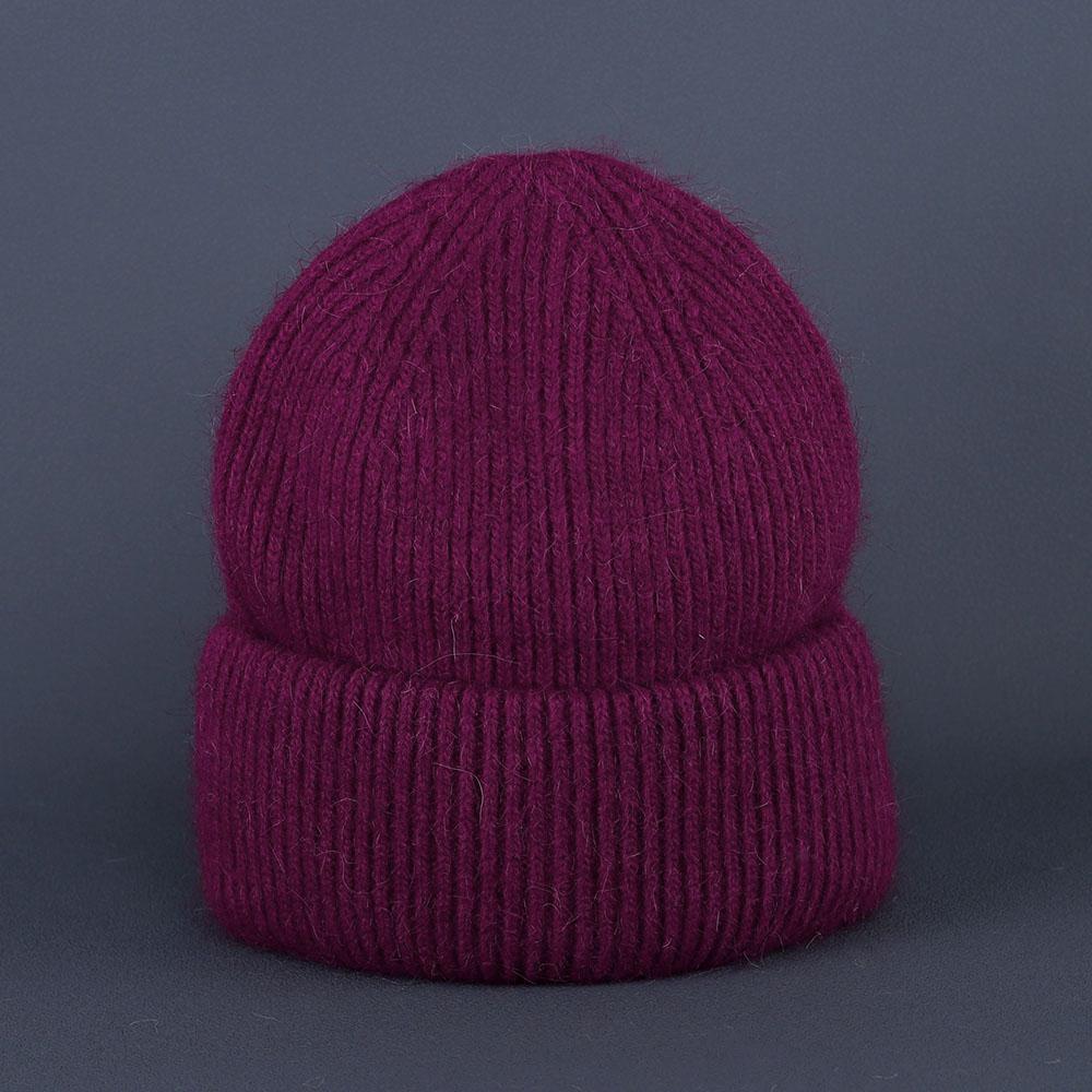 2023 new  Hot Selling Winter Hat Real Rabbit Fur Winter Hats For Women Fashion Warm Beanie Hats Solid Adult Cover Head Cap