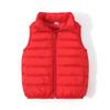 Children's Korean Style Lightweight Down Cotton Vest, 2025 Autumn/Winter Stand-up Collar Warm Gilet for Boys and Girls