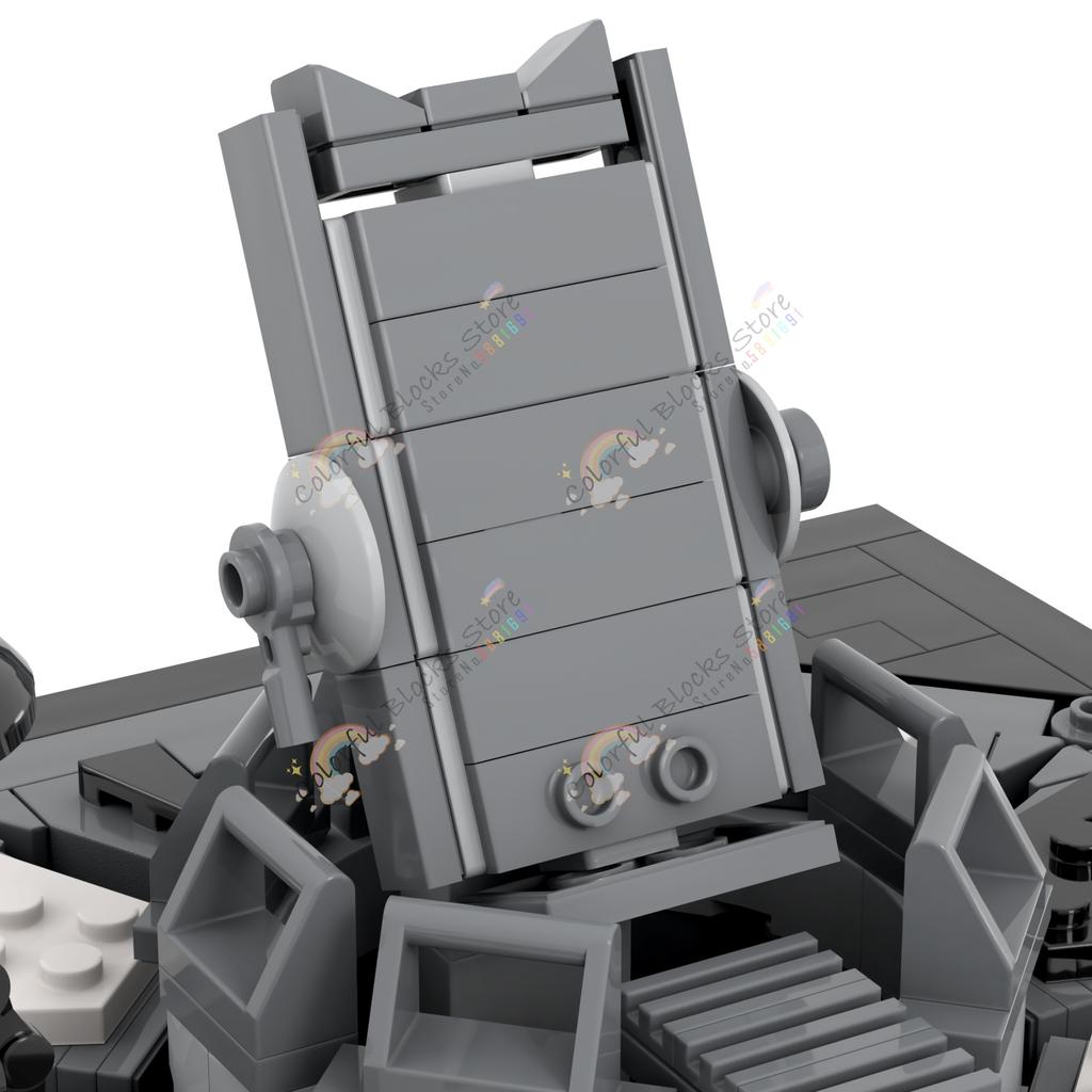 Movie Series Scene MOC Building Blocks Interstellar Council Chamber Senate Transformation Architecture Models Toys For Kids Gift