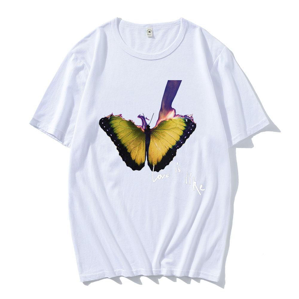 MAROON 5 Love Is Like Tour T-shirt Album Graphic Printing Tshirts Grunge Fashion Unisex Streetwear Cotton Summer Men T Shirt Top