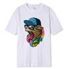 Roaring Cat Fun Animal Print Y2k Hip Hop Street T-Shirt Men Women Loose Cotton Short Sleeves Soft Breathable Tee Clothing Couple