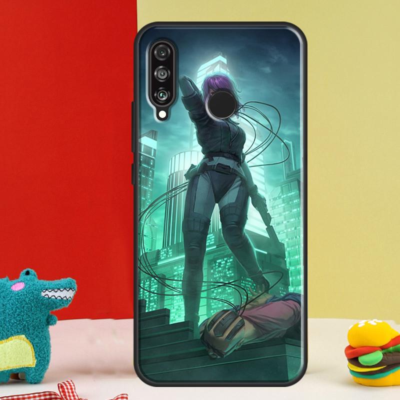 Ghost in the Shell Anime For Huawei Nova 12s 12i 11i 8i 9 10 SE Y91 Y90 Y60 Y70 Y72 Y61 P20 P40 P30 Lite P60 Pro Case