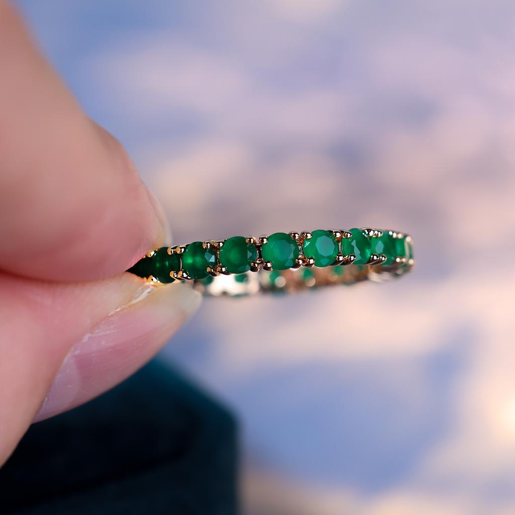 Stapelbare einreihige Stein-Verlobungsringe für Damen, Zirkonia in Eisblumenform, Blau, Grün, Rosa, Goldfarben, Runde Eheringe, Schmuck CZ