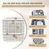 Adjustable Dividers Nail Polish Storage Bag Double-Layer Nail Kit Bag  Nail Stuff