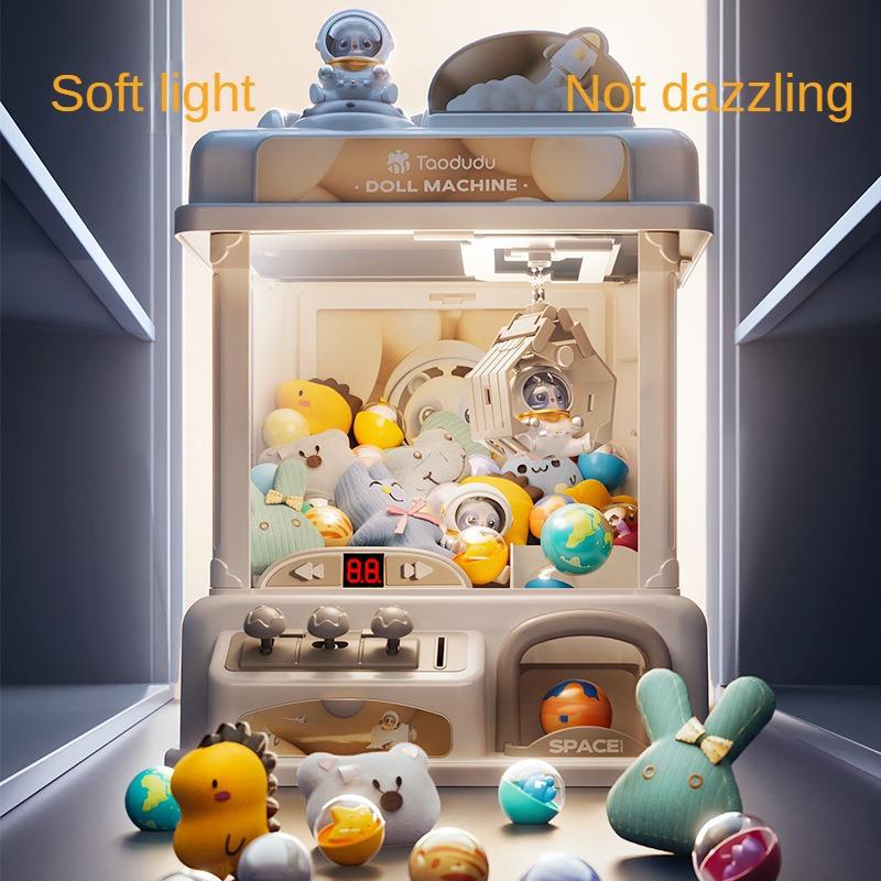 Children Mini Claw Crane Machine Toys Automatic Coin Operated Play Game Doll Machines With Music Kids Christmas Birthday Gifts