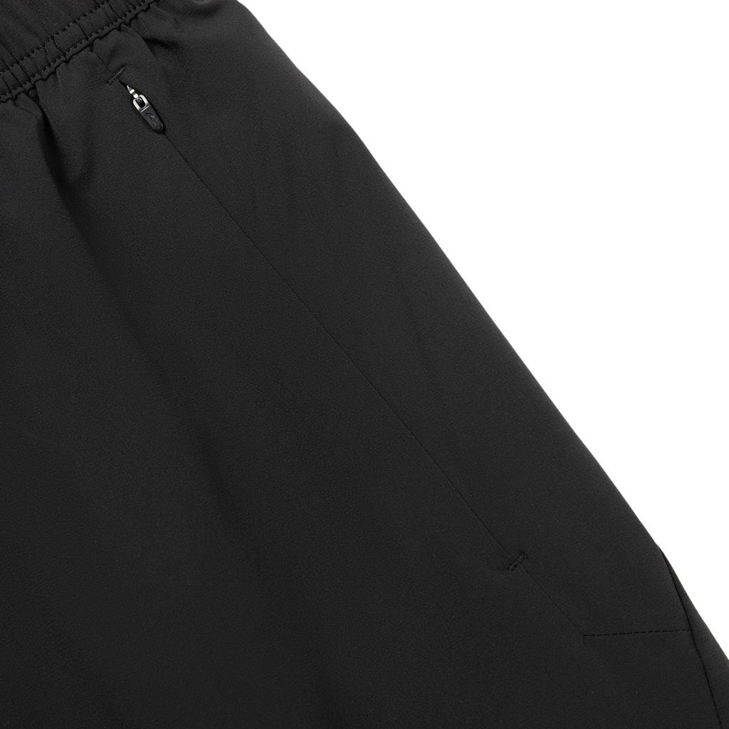 Li Ning Fitness Series Casual Simple Solid Color Straight Leg Knitted Sports Pants Men Bottoms Black AYKV553-1