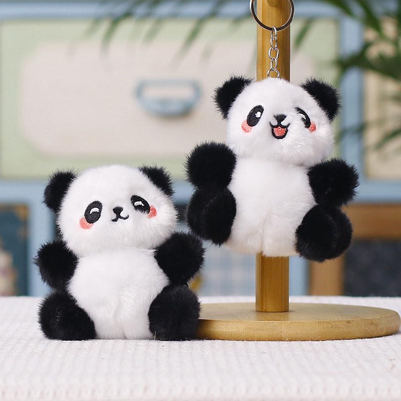 Panda Plush Keychain With Smiling Design For Kids And Adults