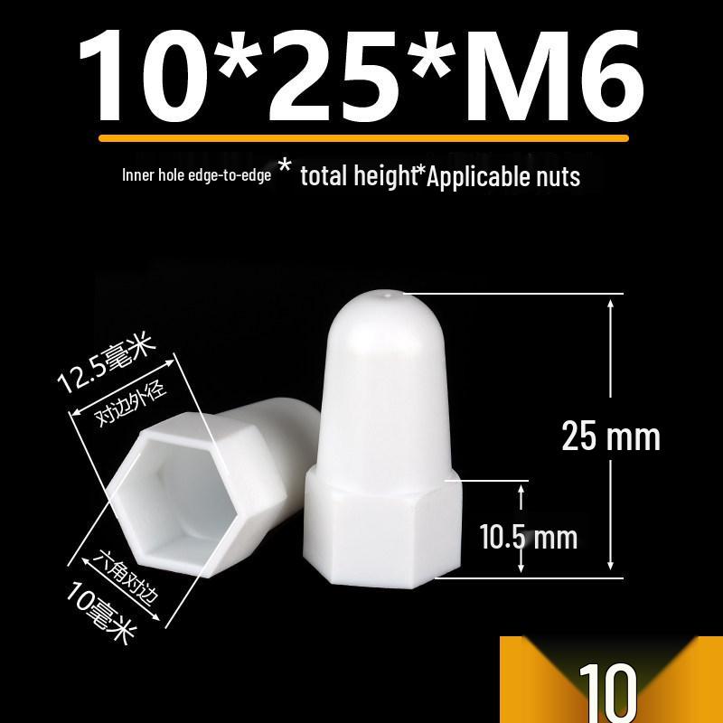 Hexagonal Nut Bolt Protective Plastic Decorative Cap Sleeve