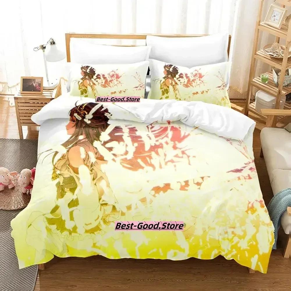 New Kantai Collection Bedding Set Duvet Cover Sheet Printed Bed Set Pillowcase Bed Full Queen King Size Comforter Bedroom