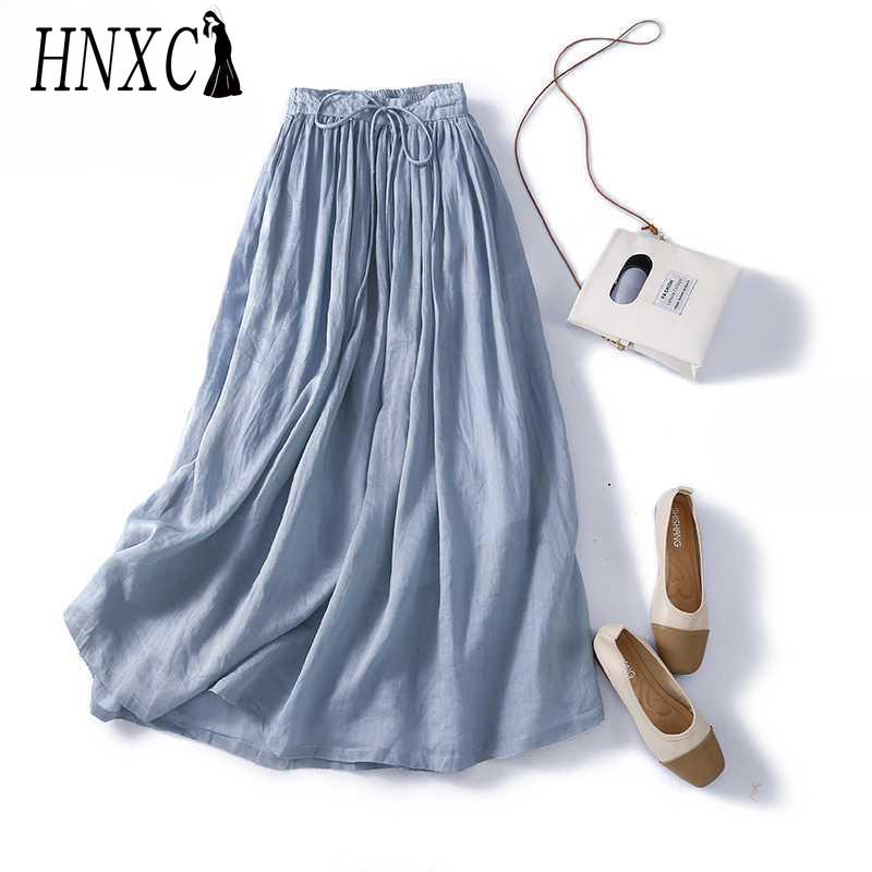 HNXC Damska Moda Casual Jednolity Kolor Nadruk Lato Wiosna Spódnica