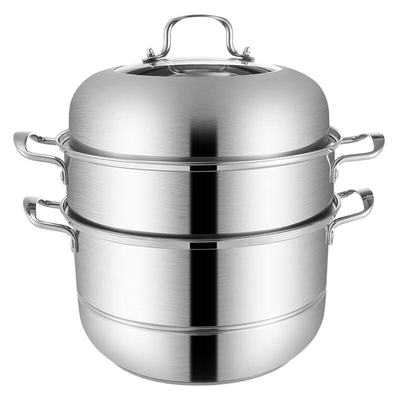 Hanle HL-2TC08B 28cm Multi-functional Stainless Steel Steamer Soup Pot