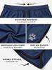 Men's Breathable Mesh Running Shorts with Dog Paw Print, Stretch Athletic Gym Workout Shorts