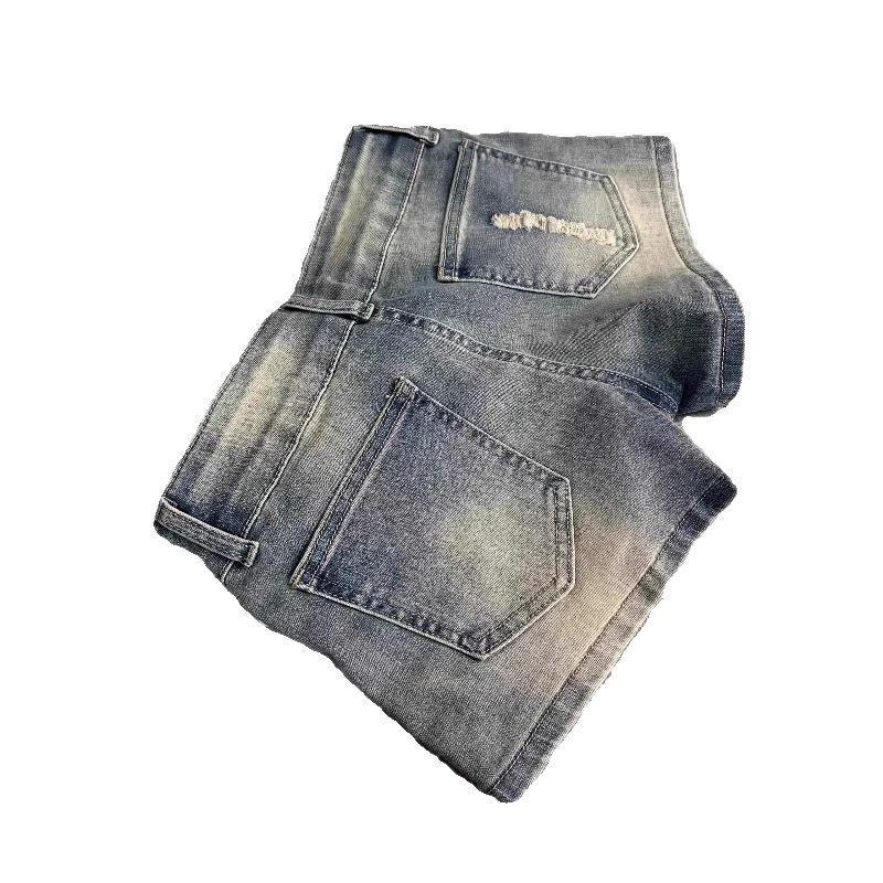 Women's Low Waist Punk Rock Denim Shorts: Retro Slim Hip-Hugging Hot Pants