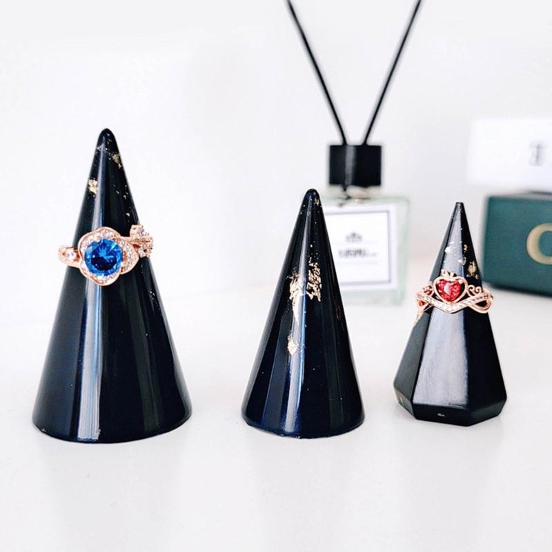 DIY Epoxy Crystal Valentines Day Geometry Circular Cone Rings Holder Mold for Rings Holder Jewelry Storage Home Decor