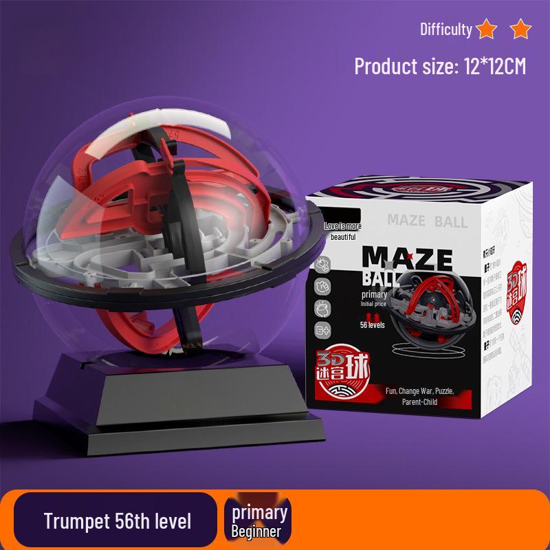 

3D Логический лабиринт-шар: Детская игрушка для развития концентрации и решения головоломок