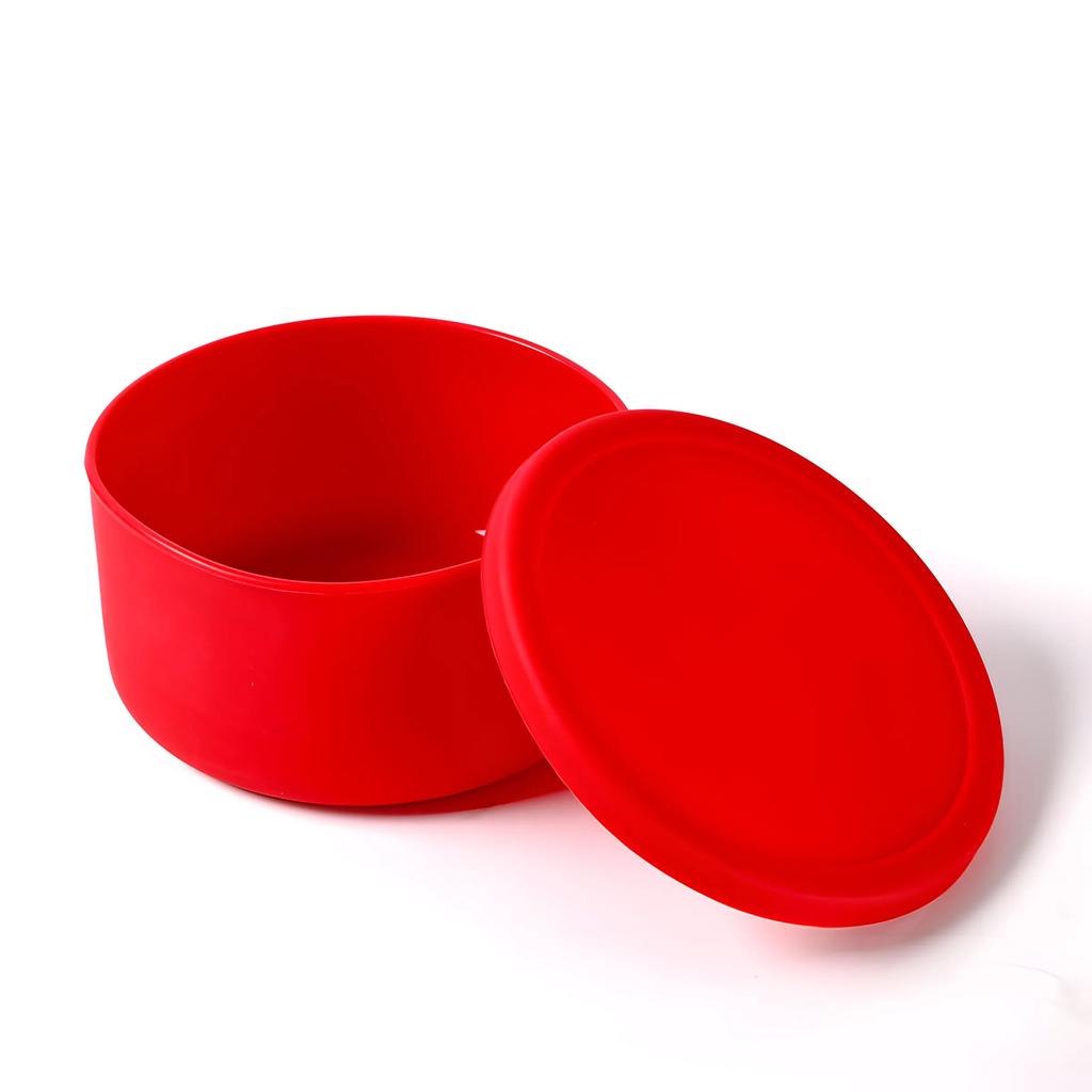 Portable Bento Box Food Grade Microwave Silicone Lunch Box Home Refrigerator Silicone Cooler