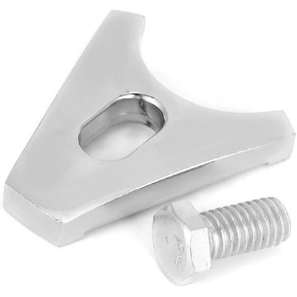 KIMISS SBC Distributor Clamp Chrome Steel Hold Down Clamp Chrome Steel for Chevy V8 V6 for ENGINES 265 283 305 307 327 350 383 400 396 402 427 454