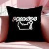 Tv F-Friends Cushion Cover Breathable Linen Pillowcase Summer Odorless Eco-Friendly Invisible Zipper Washable