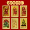 2027 Tai Sui Feng Shui Prayer Card Gold Foil Exorcism Protection Safe Lucky  for Office Desk Car Decor Souvenir Gift
