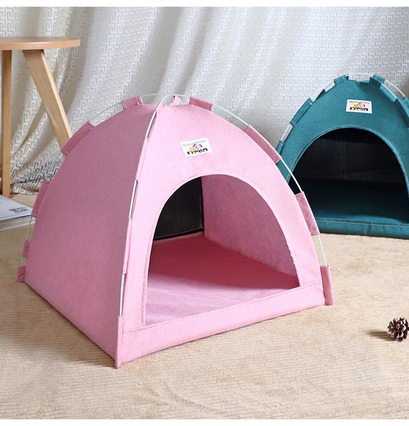 All-Season Foldable Pet Tent for Cats and Dogs - Breathable Outdoor Mat