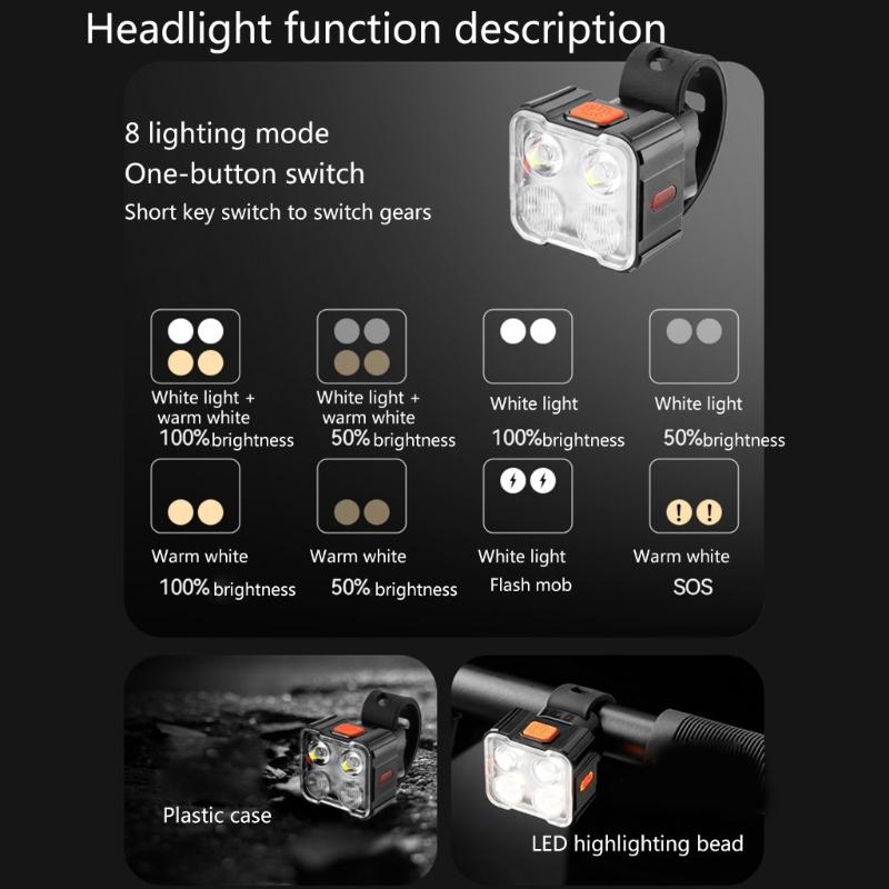 Rechargeable Bicycles Bright Cycling Tail Light Large Wide-angle Design LED Bike Rear Tail Light Multi-Modes Bright