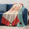 TU Christmas Santa Claus Throw Blanket Cozy Reversible Holiday Home Decor Festive Gift Soft Plush Warm Bedspread Living Room
