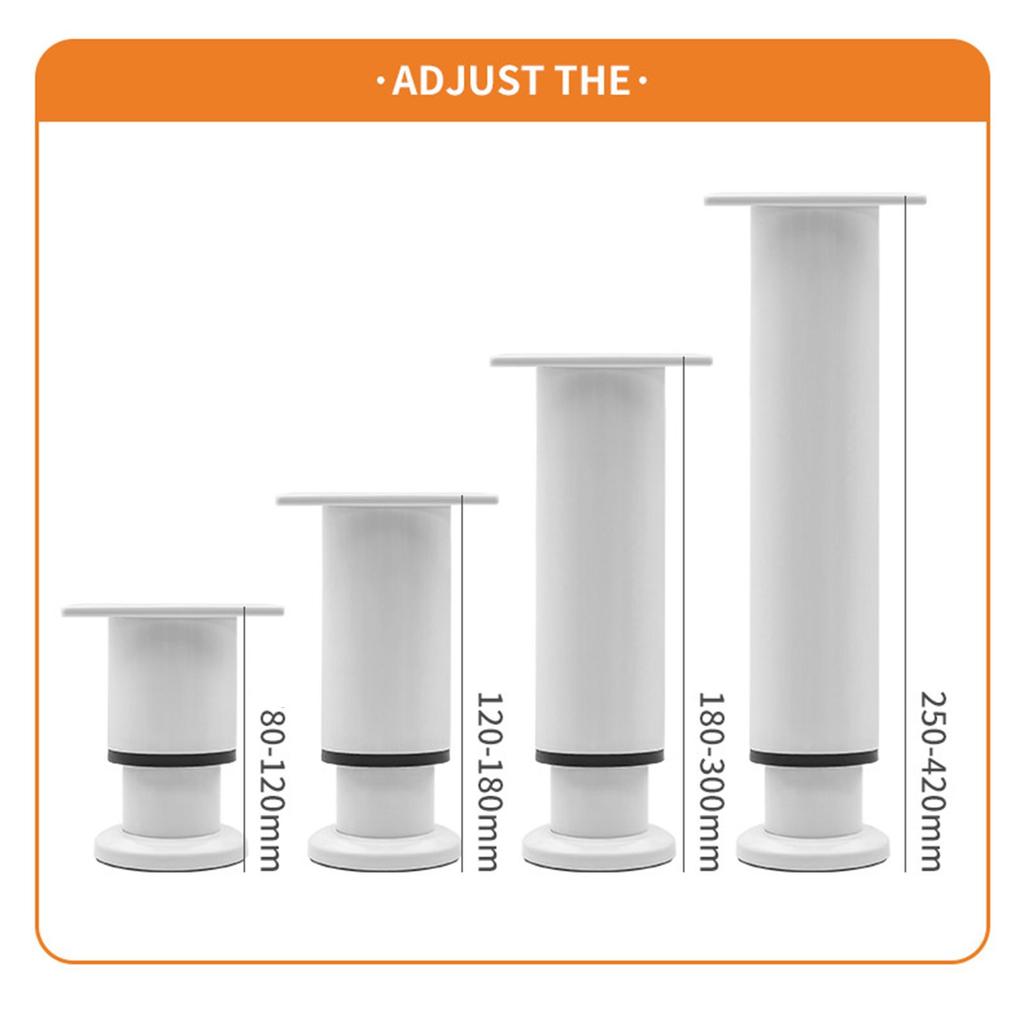 Adjustable Furniture Leg for Stable Support of Cabinets and Sofas