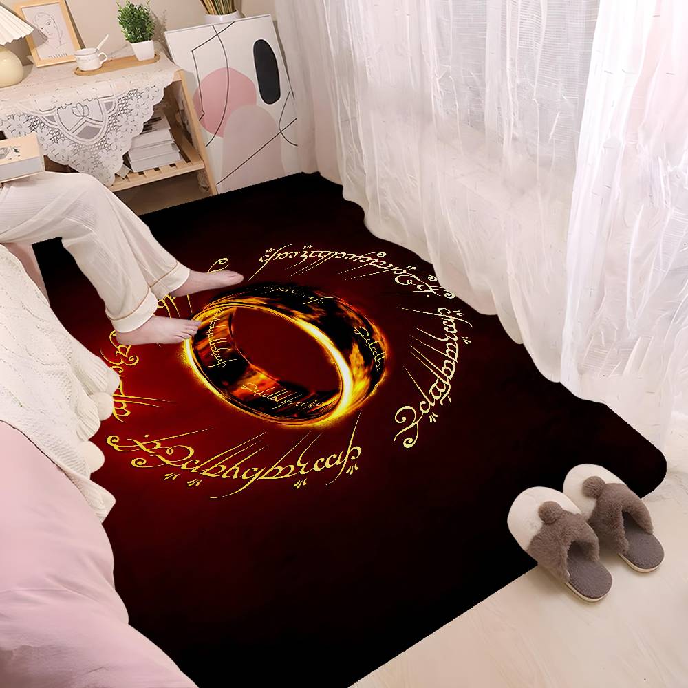L-Lord Of The Ring Bathroom Mat Anti-slip Absorb Water Long Strip Cushion Bedroon Mat Hotel Decor Mat