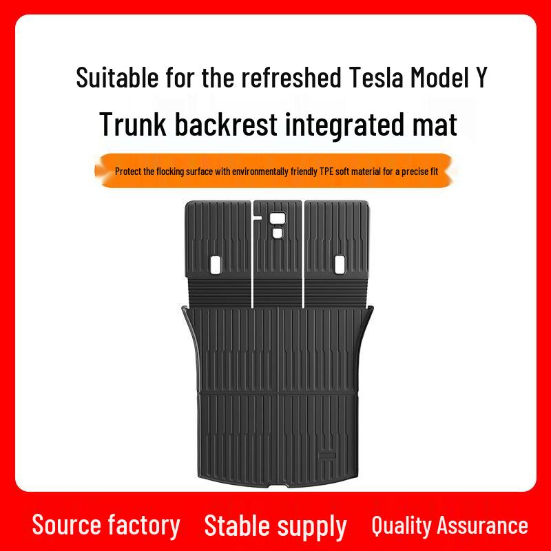 Model 3/Y Trunk & Rear Seat Backrest Integrated Mat for Tesla Old Y Integrated Mat