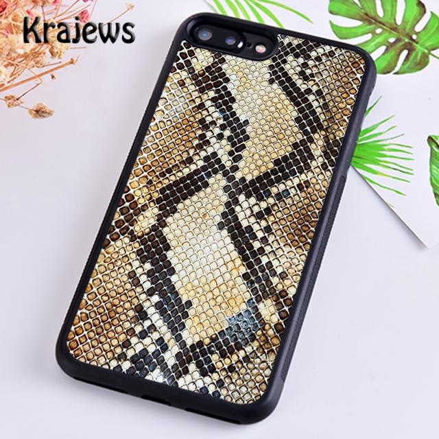 Krajews Snake skin texture Phone Case Cover For iPhone 17 Air 16 15 14 plus 11 12 13 pro max coque Shell Fundas