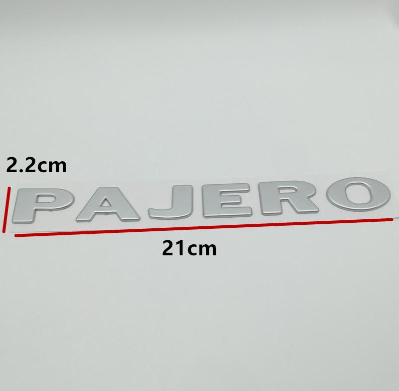 1pcs for Mitsubishi LANCER L200 EVOLUTION PAJERO OUTLANDER car Letter Emblem Rear tail trunk Decals badge sticker Decal styling