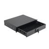 2U Rack Mount Drawer, 22.68 kg Max Load-Bearing, Lockable Server Cabinet Case, Sliding Drawer with Lock and Cable Management Holes, for Network