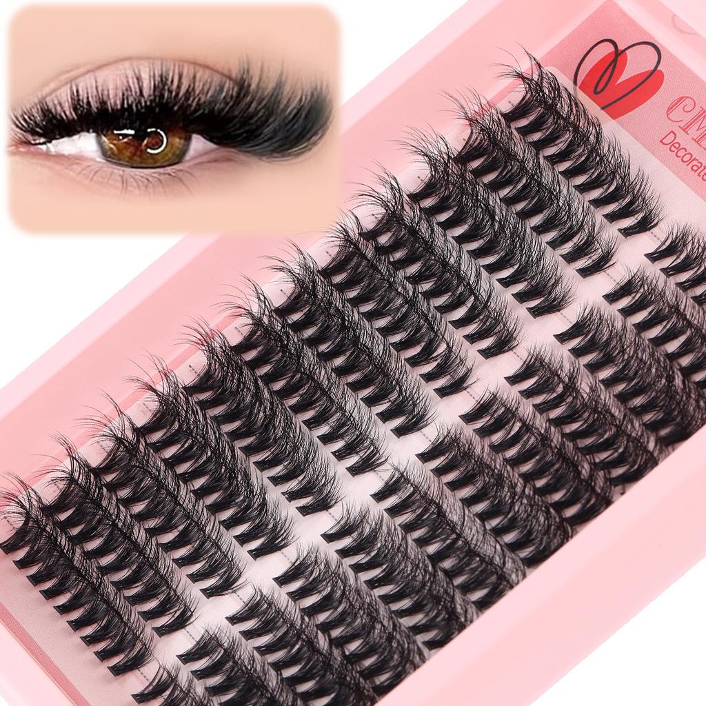 216 Clusters Single Cluster D Curve False Eyelashes Daily Activities 8-16Mmdiy Segmented Grafting Dense Hair