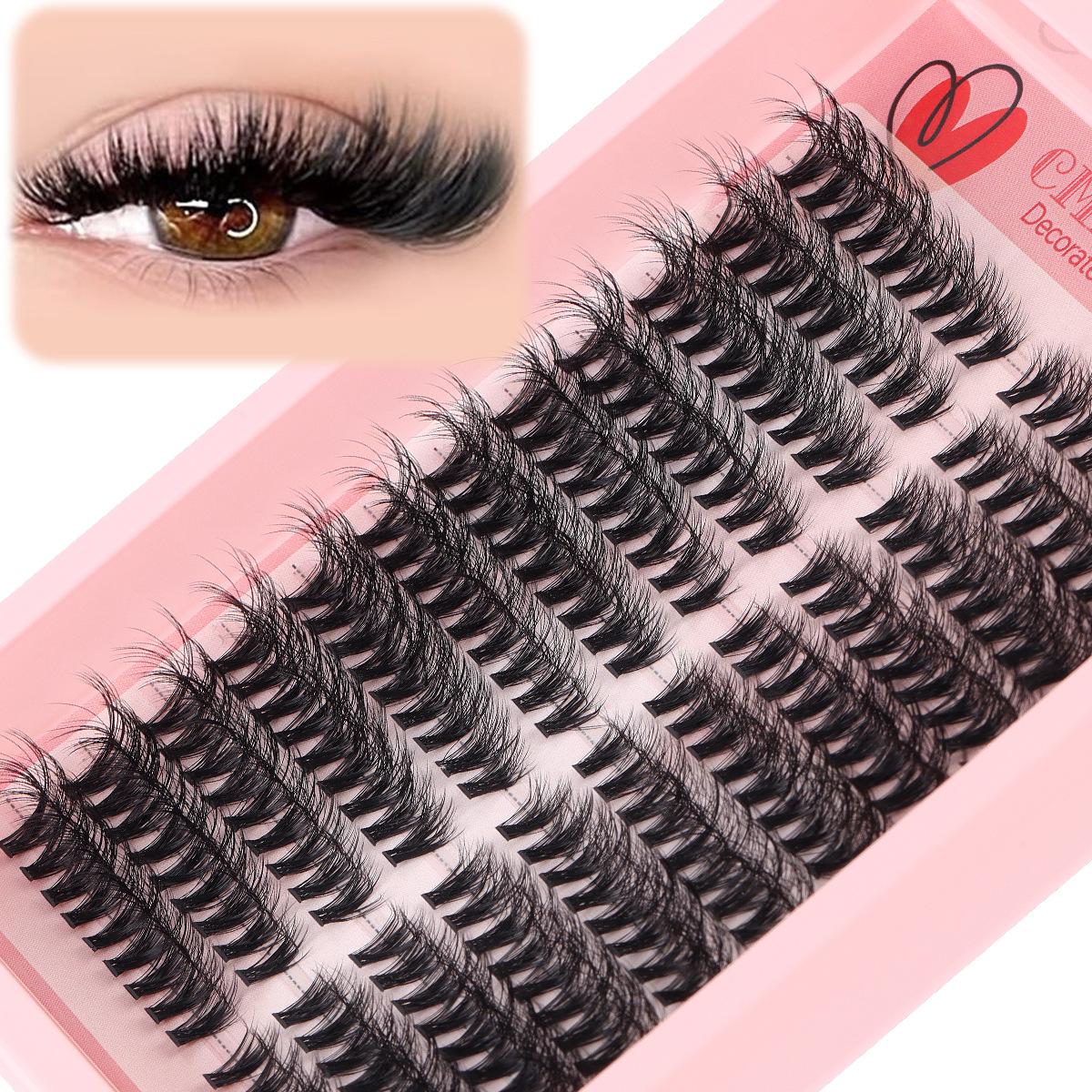 

216 Clusters Single Cluster D Curve False Eyelashes Daily Activities 8-16Mmdiy Segmented Grafting Dense Hair