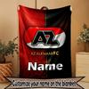 Custom Name Personalized AZ Alkmaar Print Blanket, Home Decor, Bedroom, Sofa, Camping, Couch, Gifts for Birthday Christmas