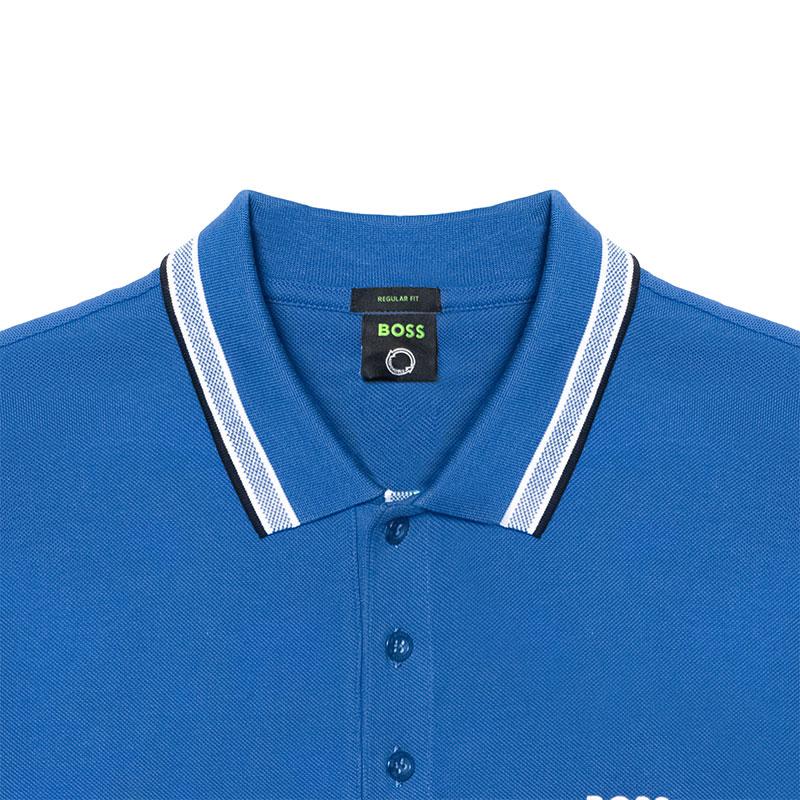 Hugo Boss Striped-border Cotton Polo Shirt 50469055-420