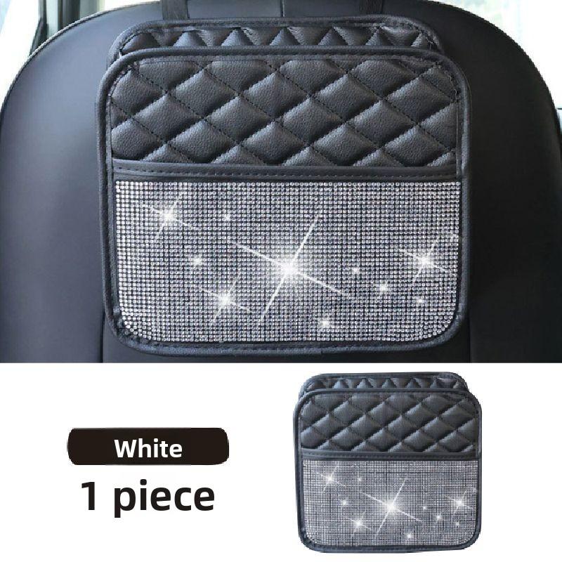 Car Seat Back Hanging Storage Bag For Holding Sunglasses Phones,Tissue,Water Cup,Sundries Tidying Pocket Portable Organizer Case