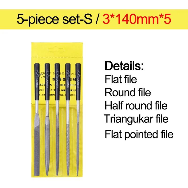 

5/10pcs needle file set 3mm140mm DIY tool for jewelry metallic glass stone grinding, polishing, engraving
