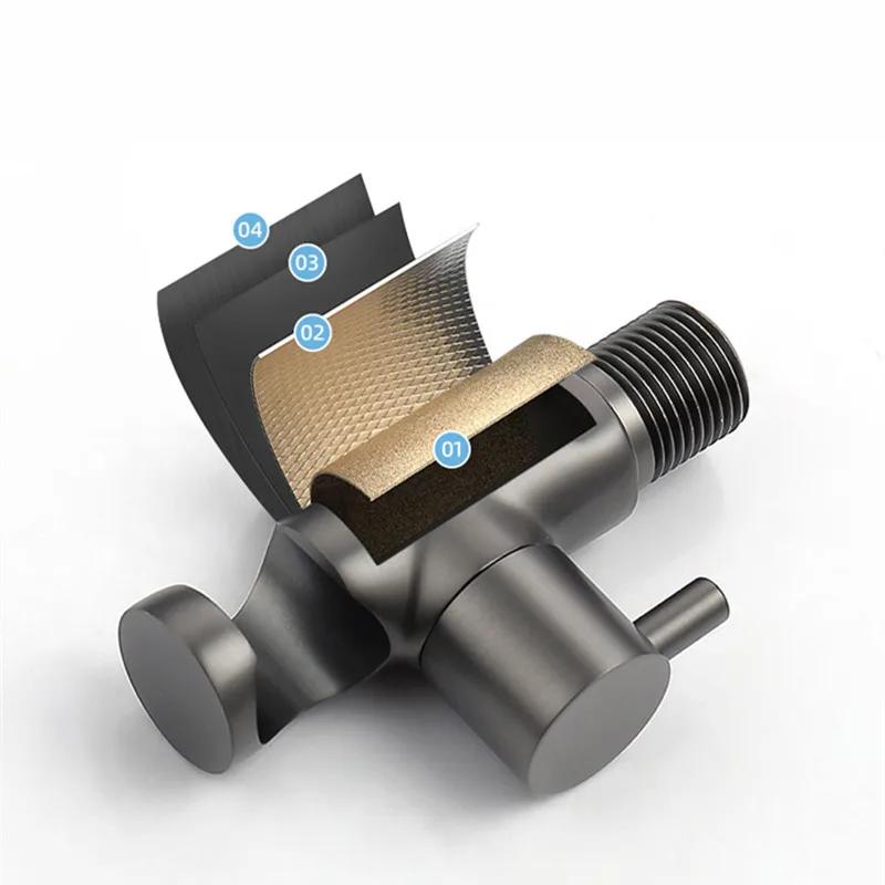 Toilet Shower Bidet Spray Gun Faucet Sets Wall Mounted Chrome/Black/Grey Metal Brass For Bathroom Toilet Spring PVC SS Hose