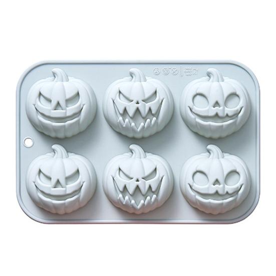 Silikonová forma na pečení dýně 3D formy na dorty Halloweenská tématika Forma na muffiny Forma na horkou čokoládu Forma na výrobu mýdla a svíček
