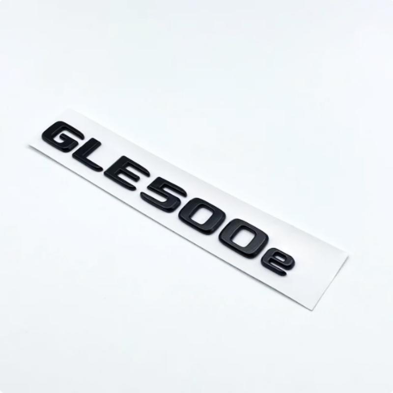 3D ABS Chrome Glossy Black Letters GLE350e GLE350de GLE500e 4Matic Emblem for Mercedes Benz W166 Car Trunk Logo Sticker