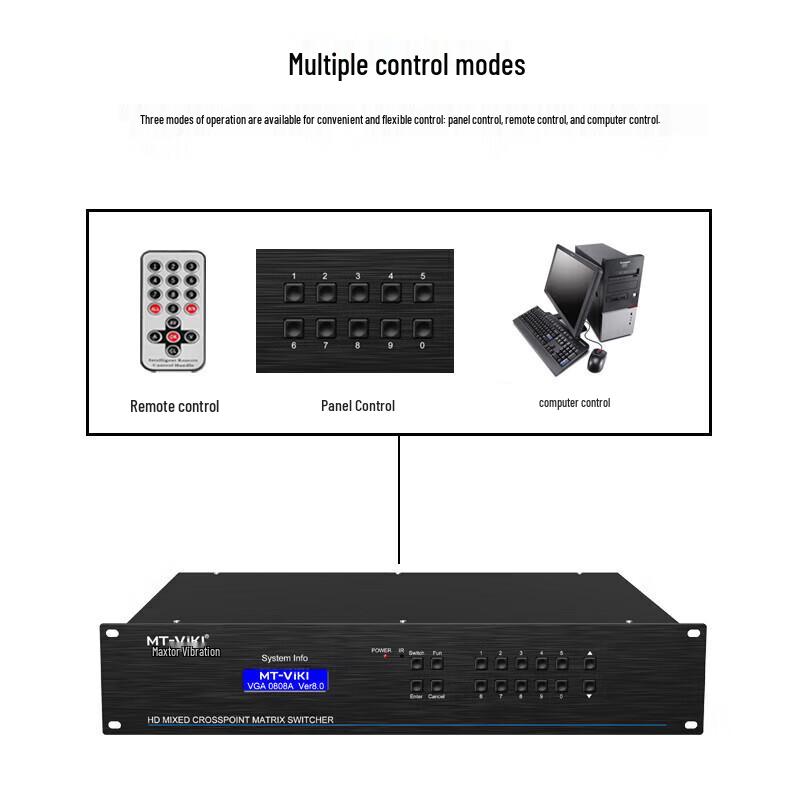 MT-viki Commercial VGA Matrix Switcher/Splitter with Audio