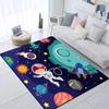 Cartoon Astronaut Children's Room Decorative Carpet Camping Cushion Play Aera Mat  Floor Mat Carpet Game Area Rug Floor Mats
