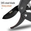 SK5 Stainless Steel Pruning Shears: Multi-Function Garden Scissors for Fruit, Flower, and Tree Care