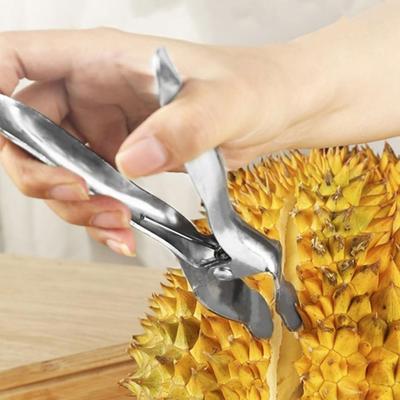 304 Edelstahl Durian-Schalenöffner Mühesparender Hebeldesign Durian-Schalenknacker Professionell Effizient